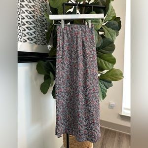 LOFT Plus | Size 18 Small Floral Print Midi Skirt